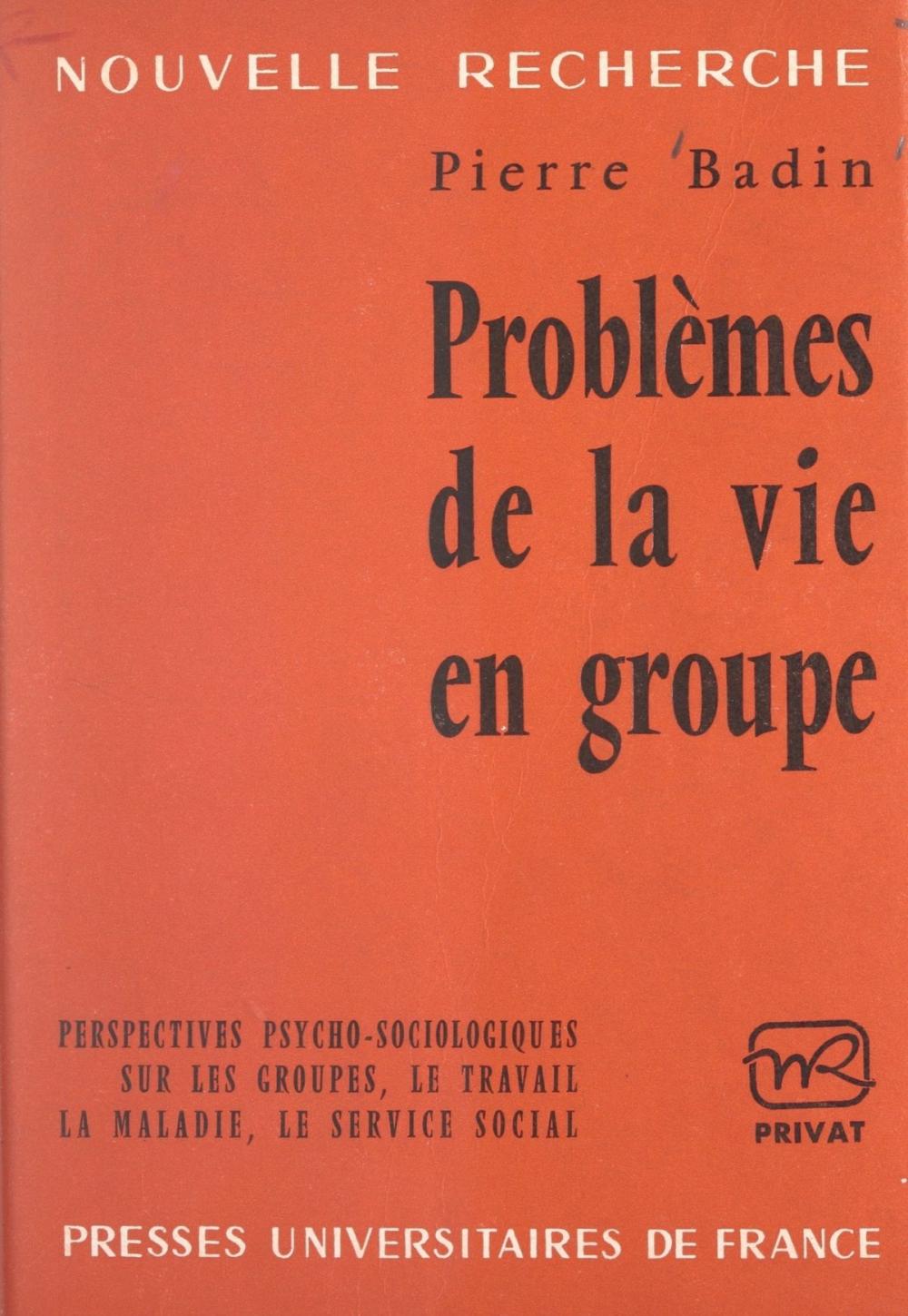 Big bigCover of Problèmes de la vie en groupe