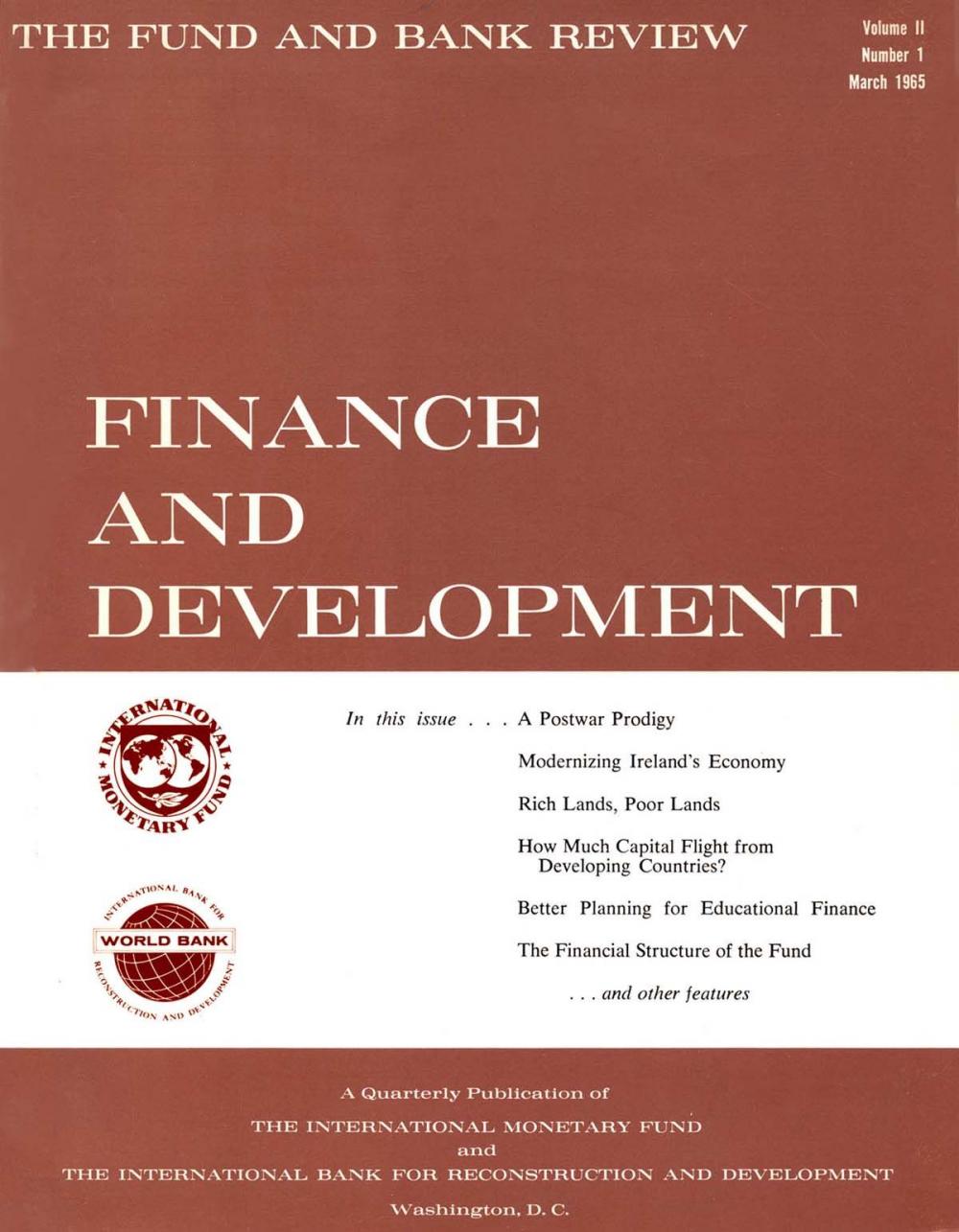 Big bigCover of Finance & Development, March 1965