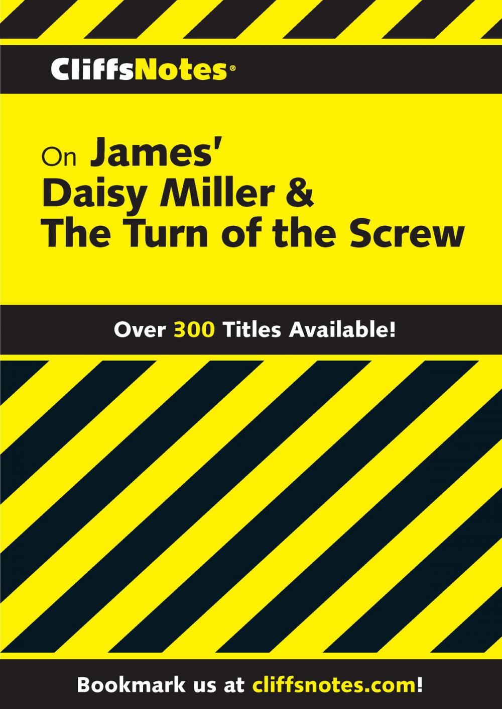 Big bigCover of CliffsNotes on James' Daisy Miller & The Turn of the Screw