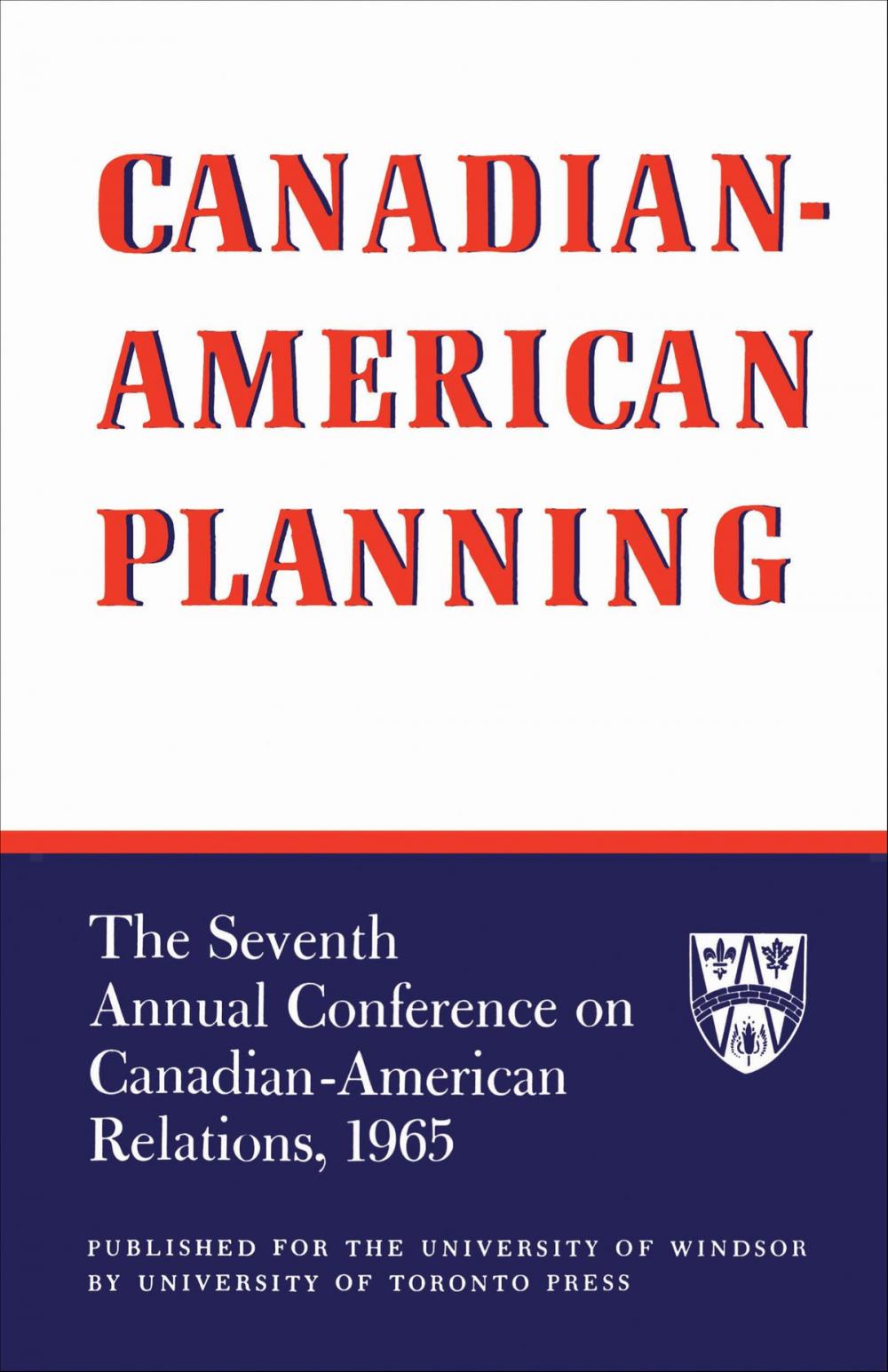 Big bigCover of Canadian-American Planning