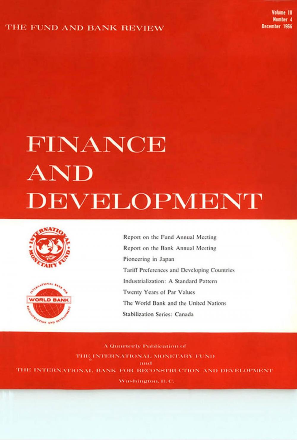 Big bigCover of Finance & Development, December 1966