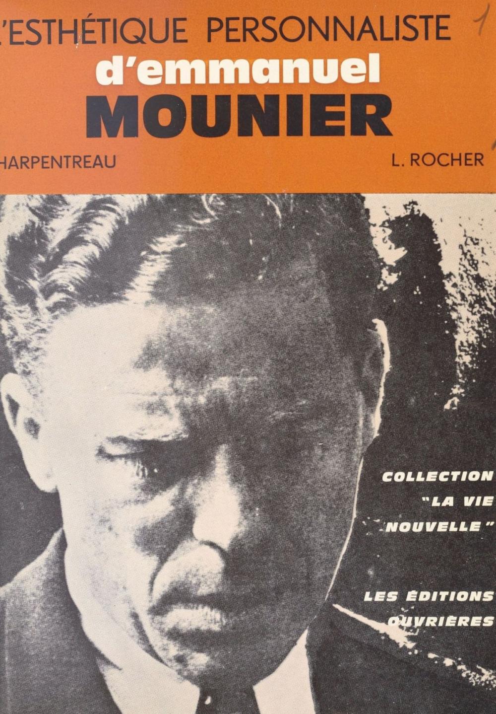 Big bigCover of L'esthétique personnaliste d'Emmanuel Mounier