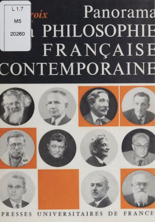 Cover of the book Panorama de la philosophie française contemporaine by Jean Lacroix, Presses universitaires de France (réédition numérique FeniXX)