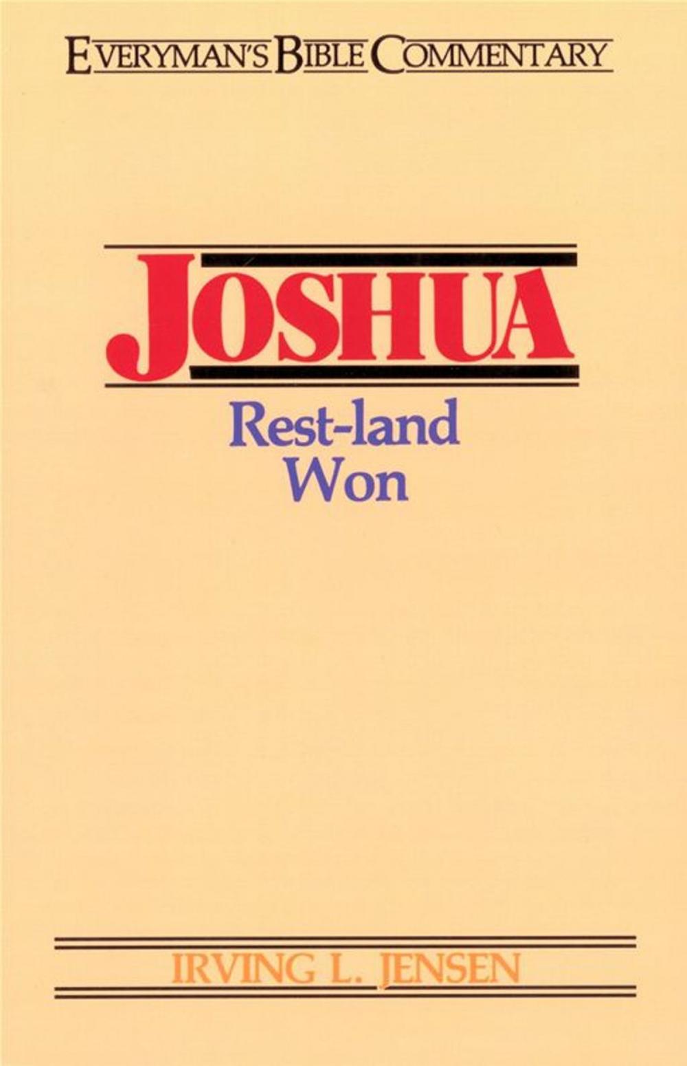 Big bigCover of Joshua- Everyman's Bible Commentary