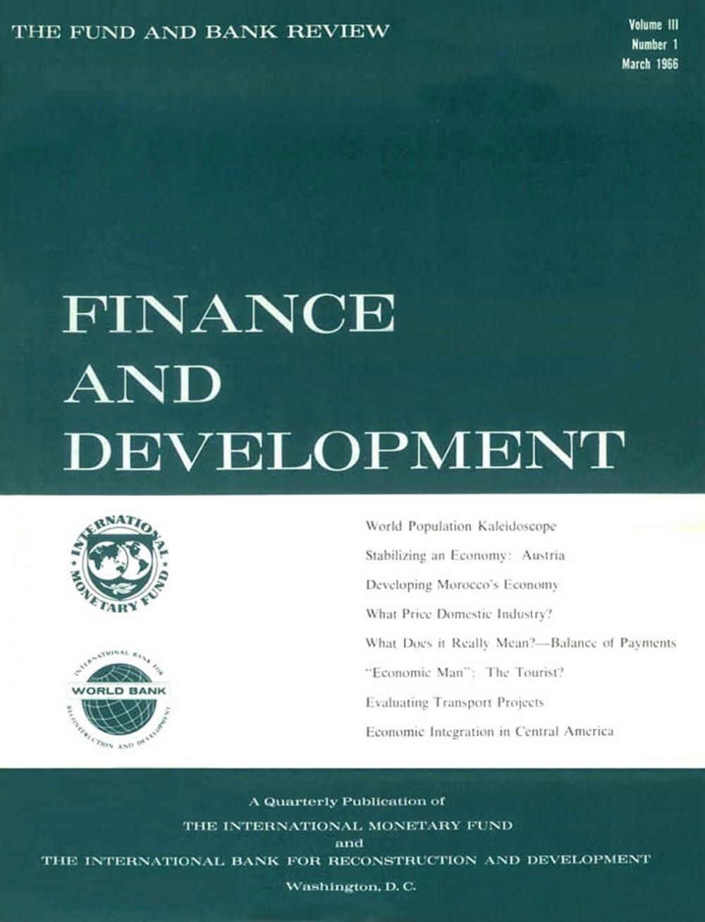 Big bigCover of Finance & Development, March 1966