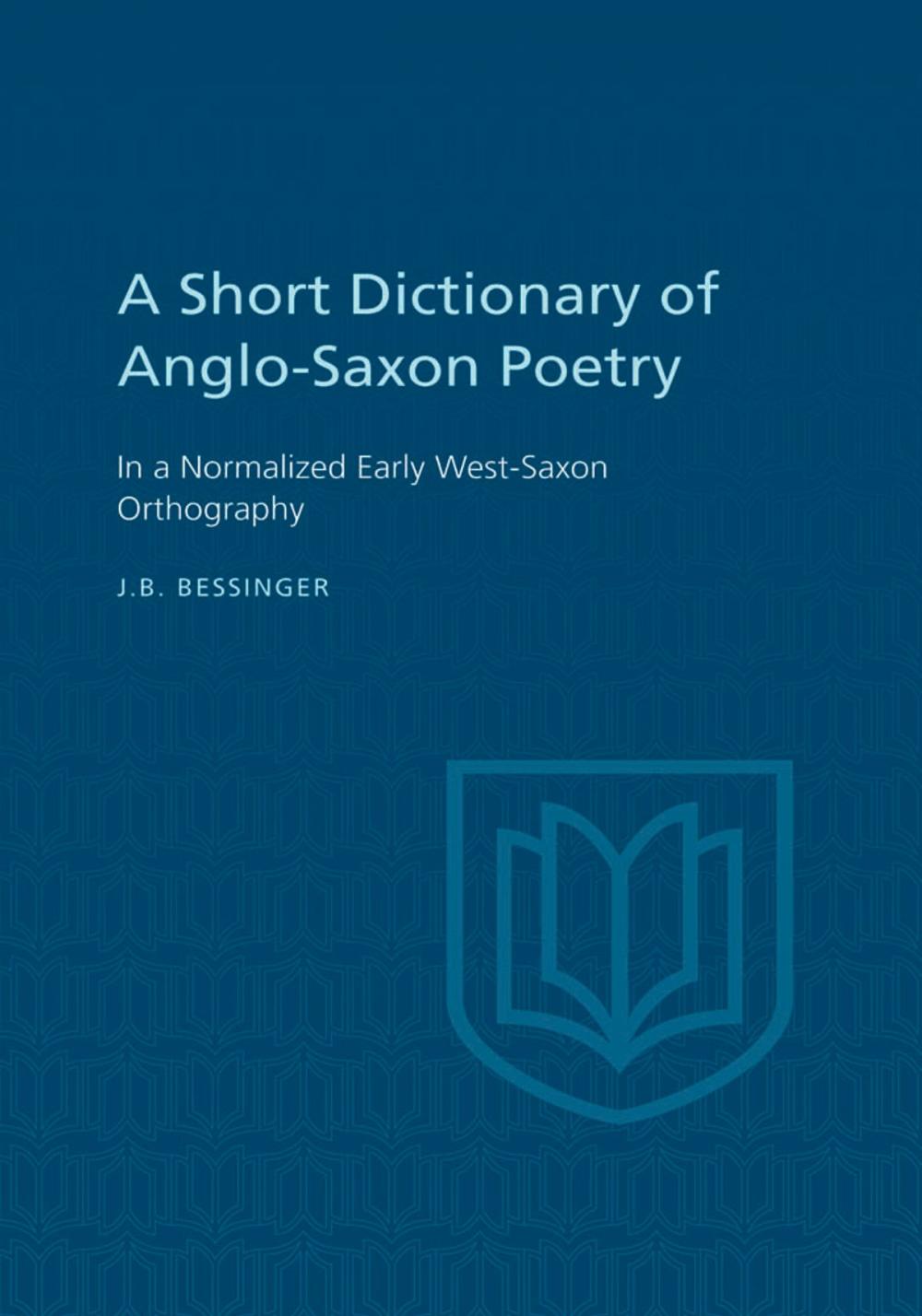 Big bigCover of A Short Dictionary of Anglo-Saxon Poetry