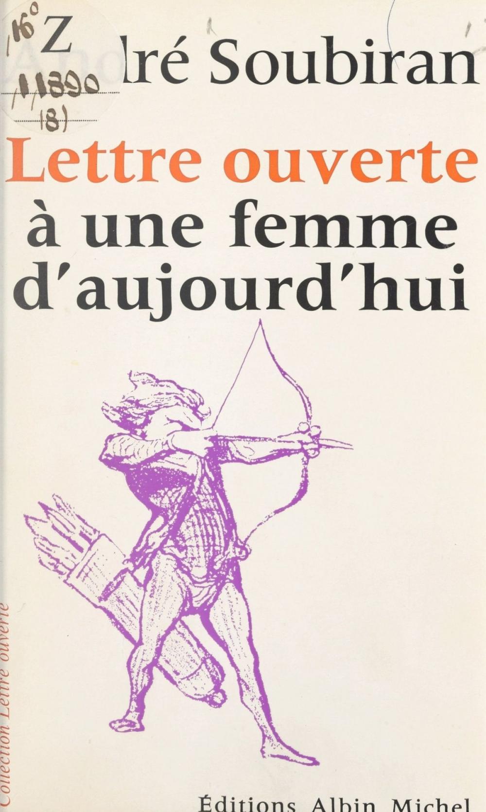 Big bigCover of Lettre ouverte à une femme d'aujourd'hui