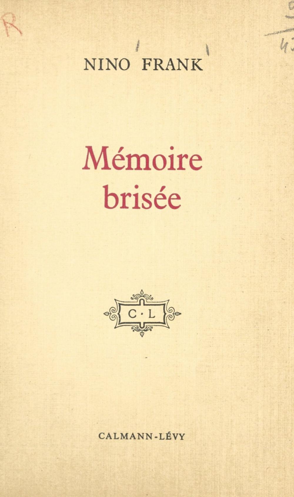 Big bigCover of Mémoire brisée (1)