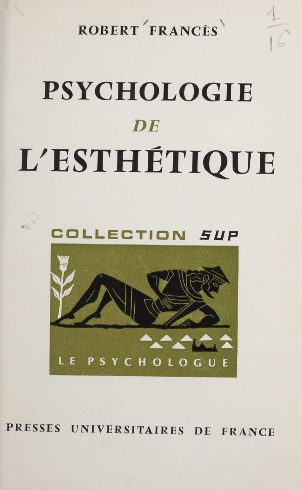 Big bigCover of Psychologie de l'esthétique