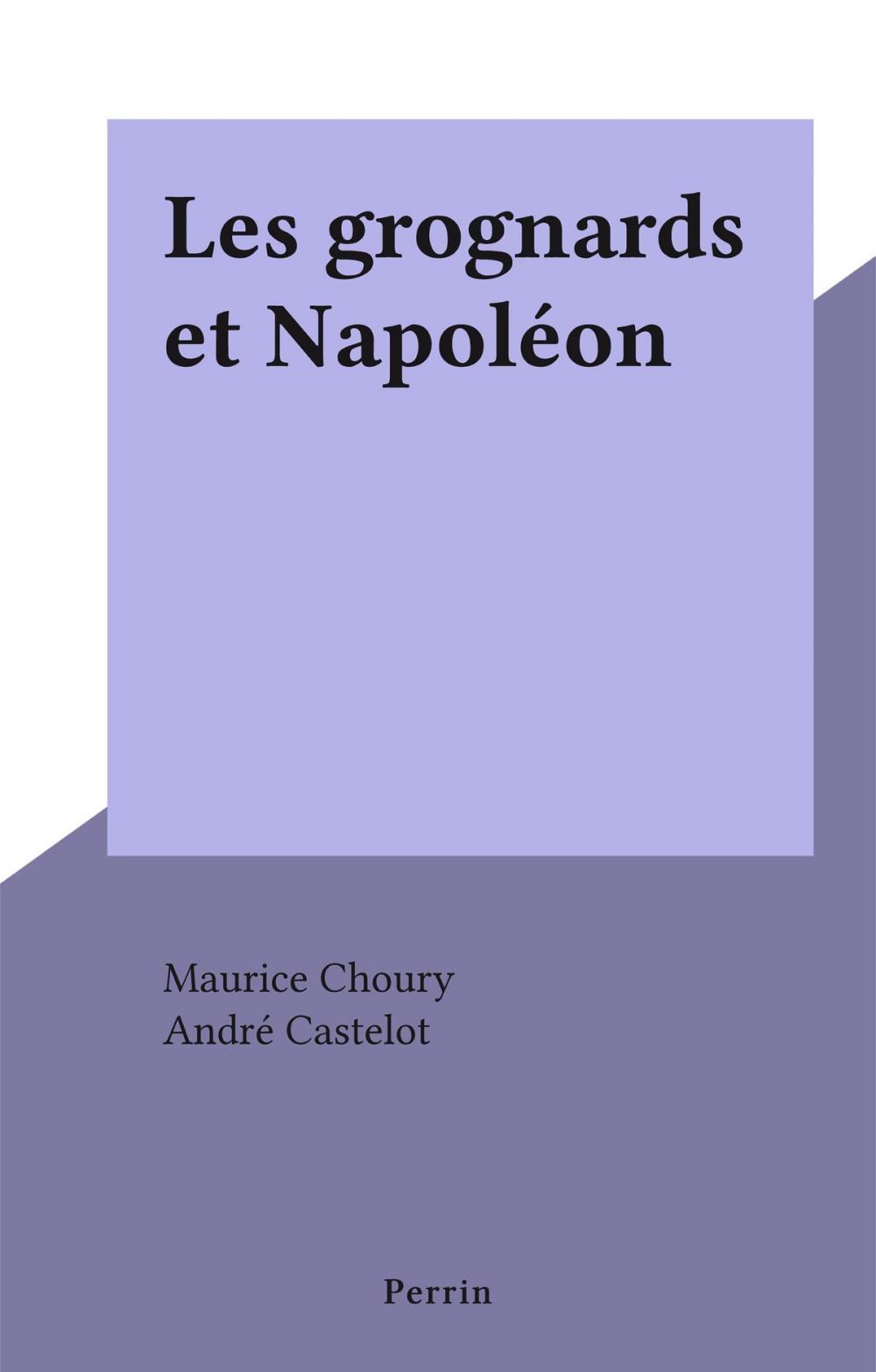 Big bigCover of Les grognards et Napoléon