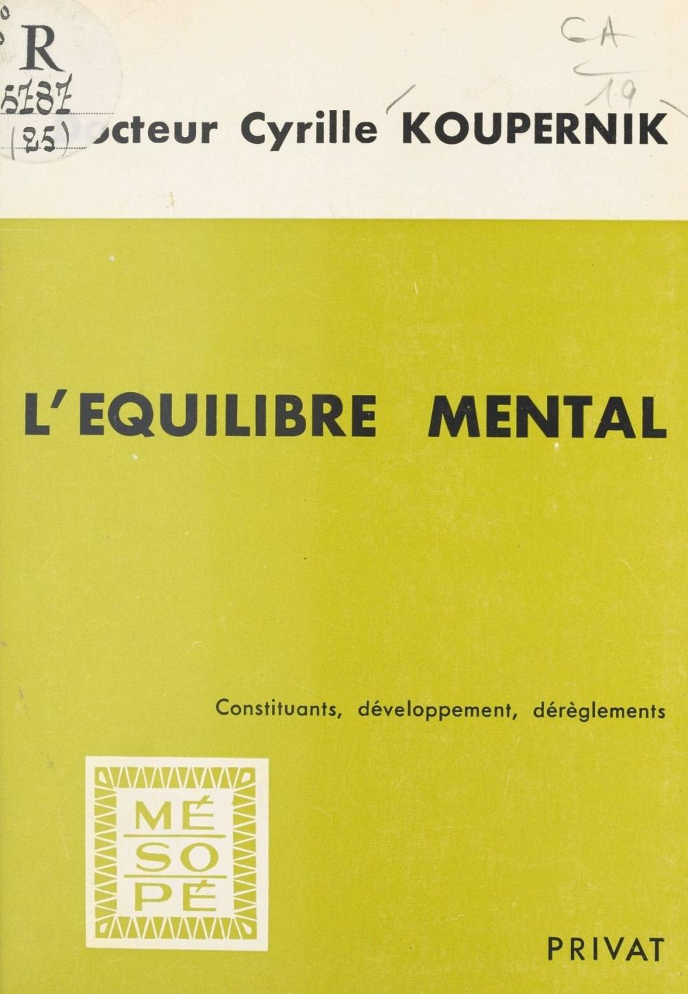 Big bigCover of L'équilibre mental