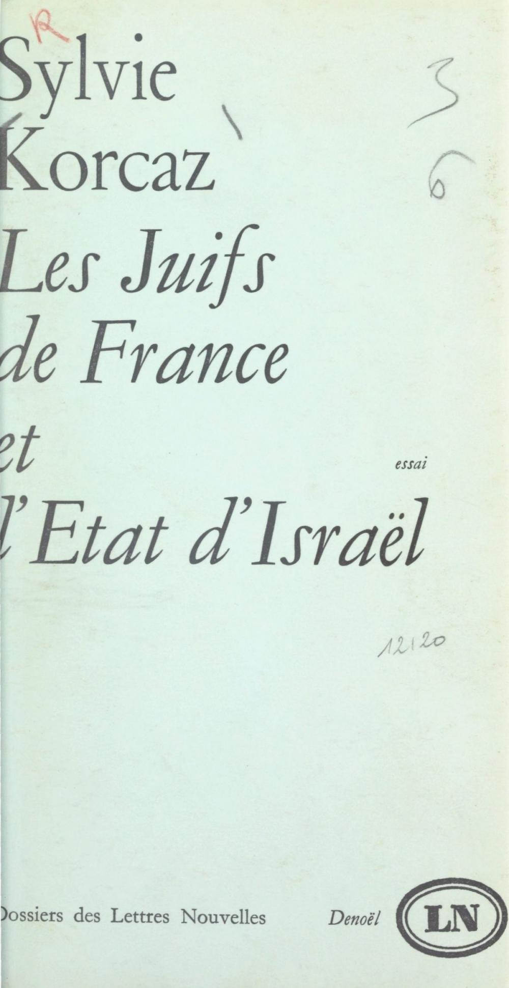 Big bigCover of Les Juifs de France et l'État d'Israël