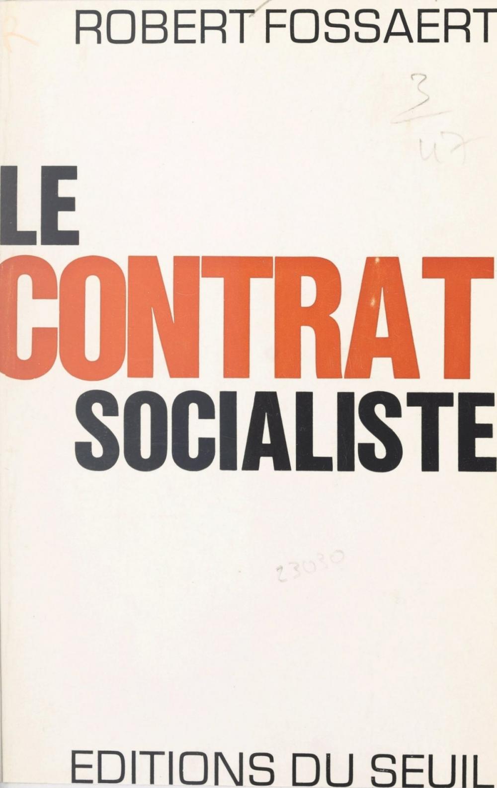 Big bigCover of Le contrat socialiste