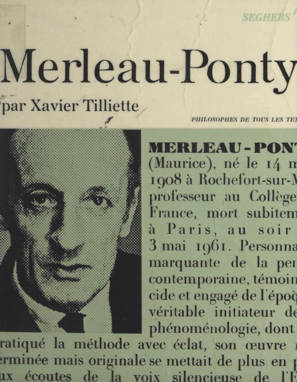 Big bigCover of Merleau-Ponty