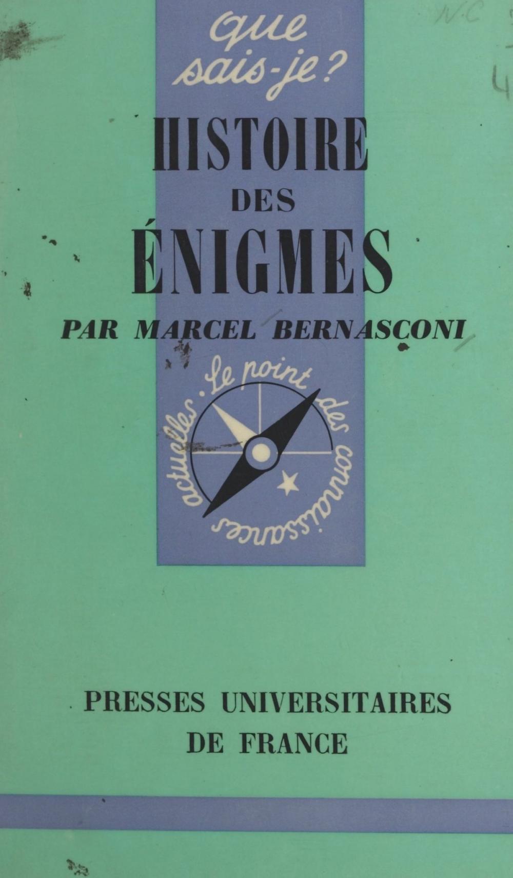 Big bigCover of Histoire des énigmes