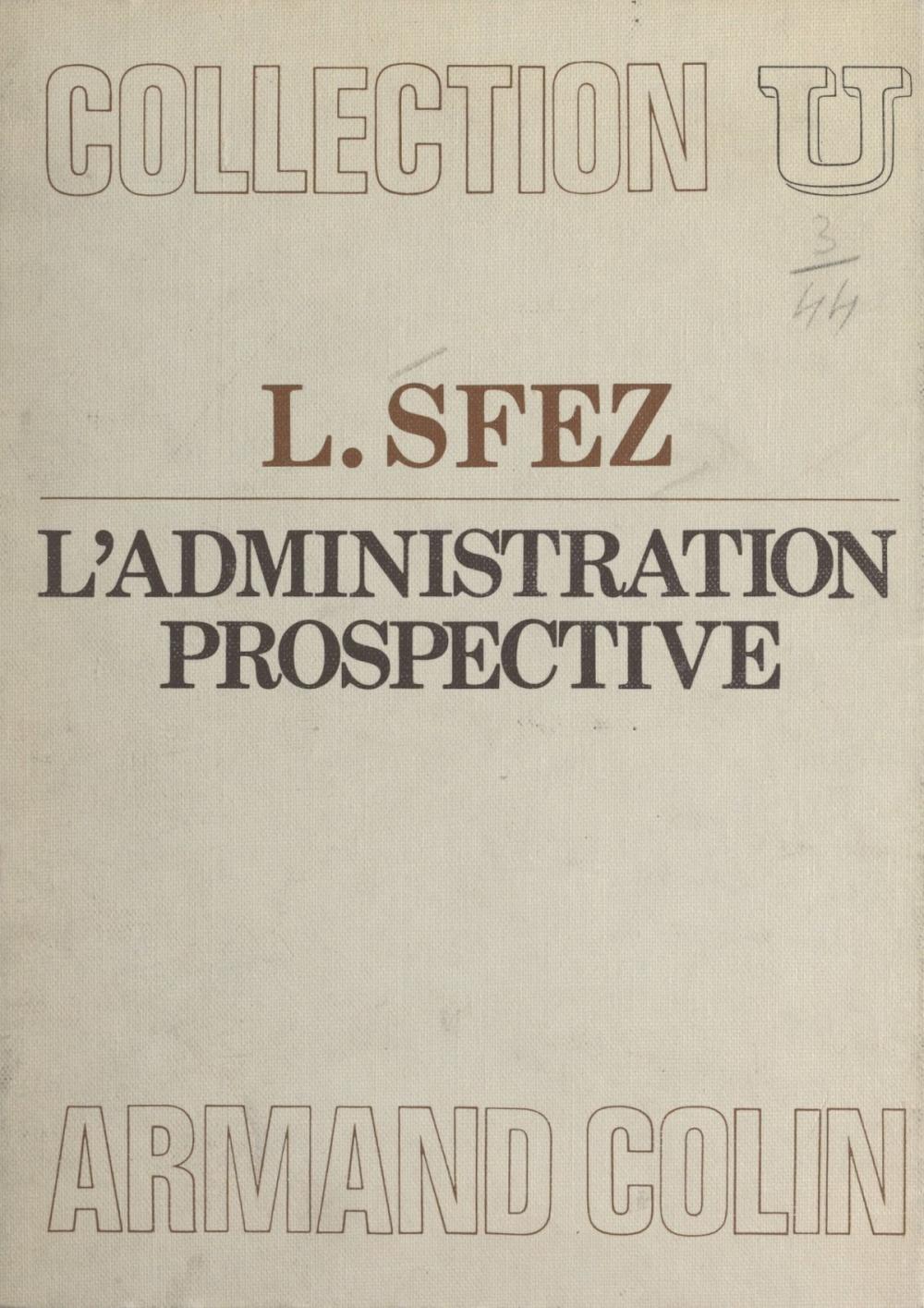 Big bigCover of L'administration prospective