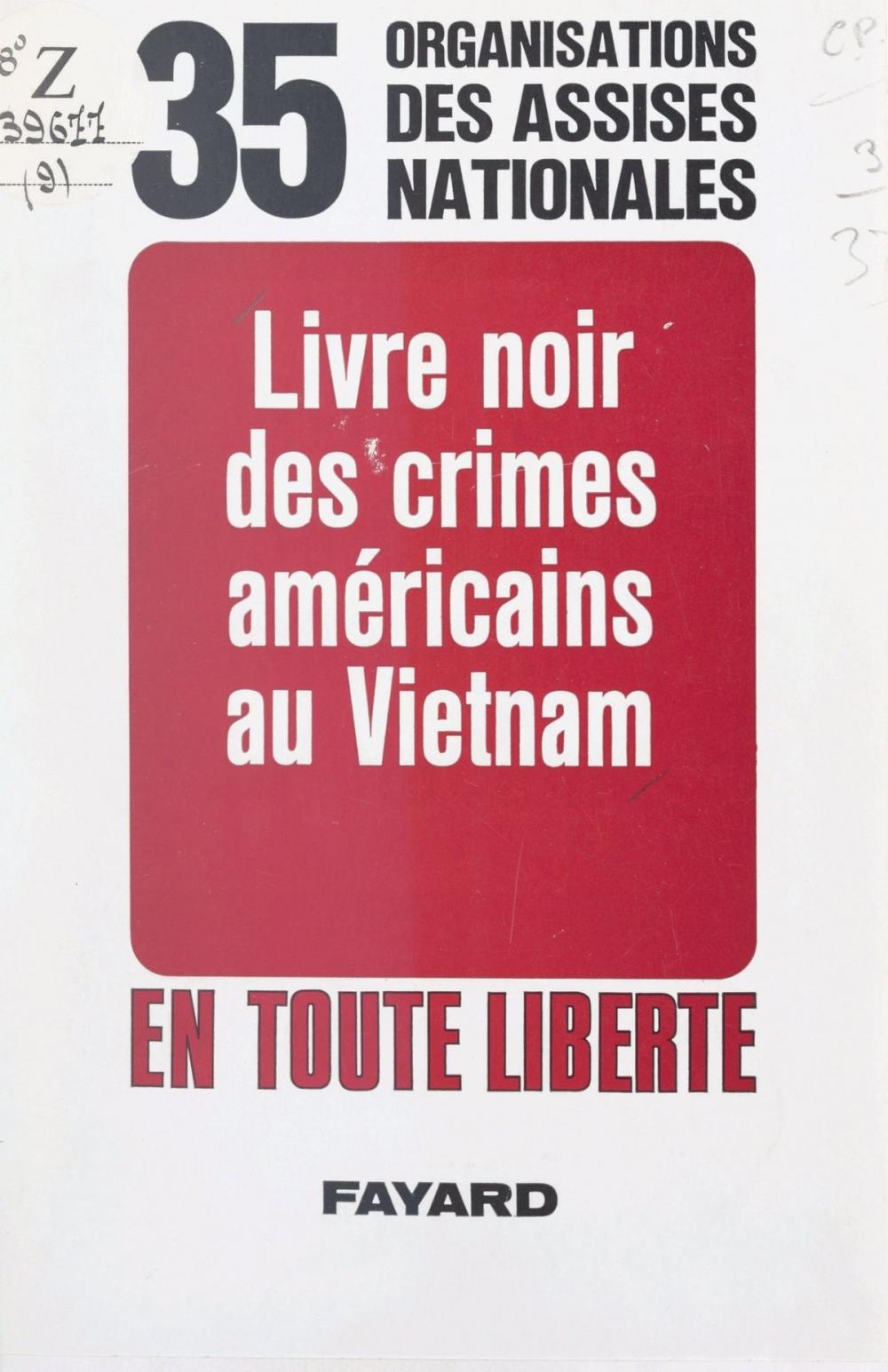 Big bigCover of Livre noir des crimes américains au Vietnam