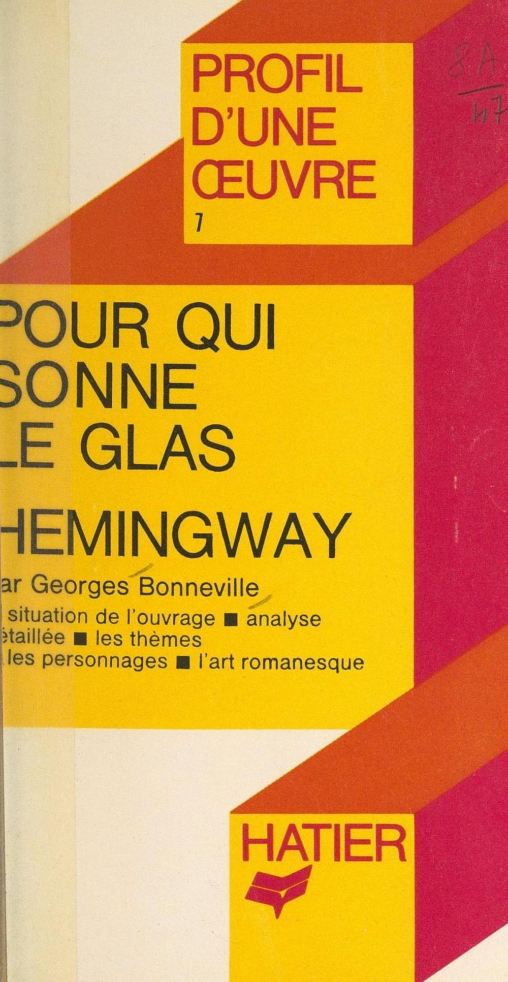 Big bigCover of Pour qui sonne le glas, Hemingway