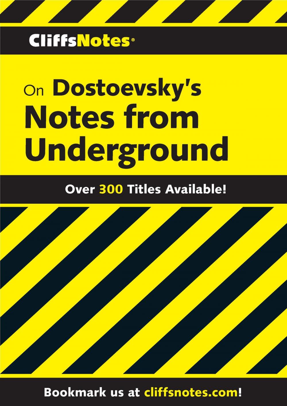 Big bigCover of CliffsNotes on Dostoevsky's Notes from Underground