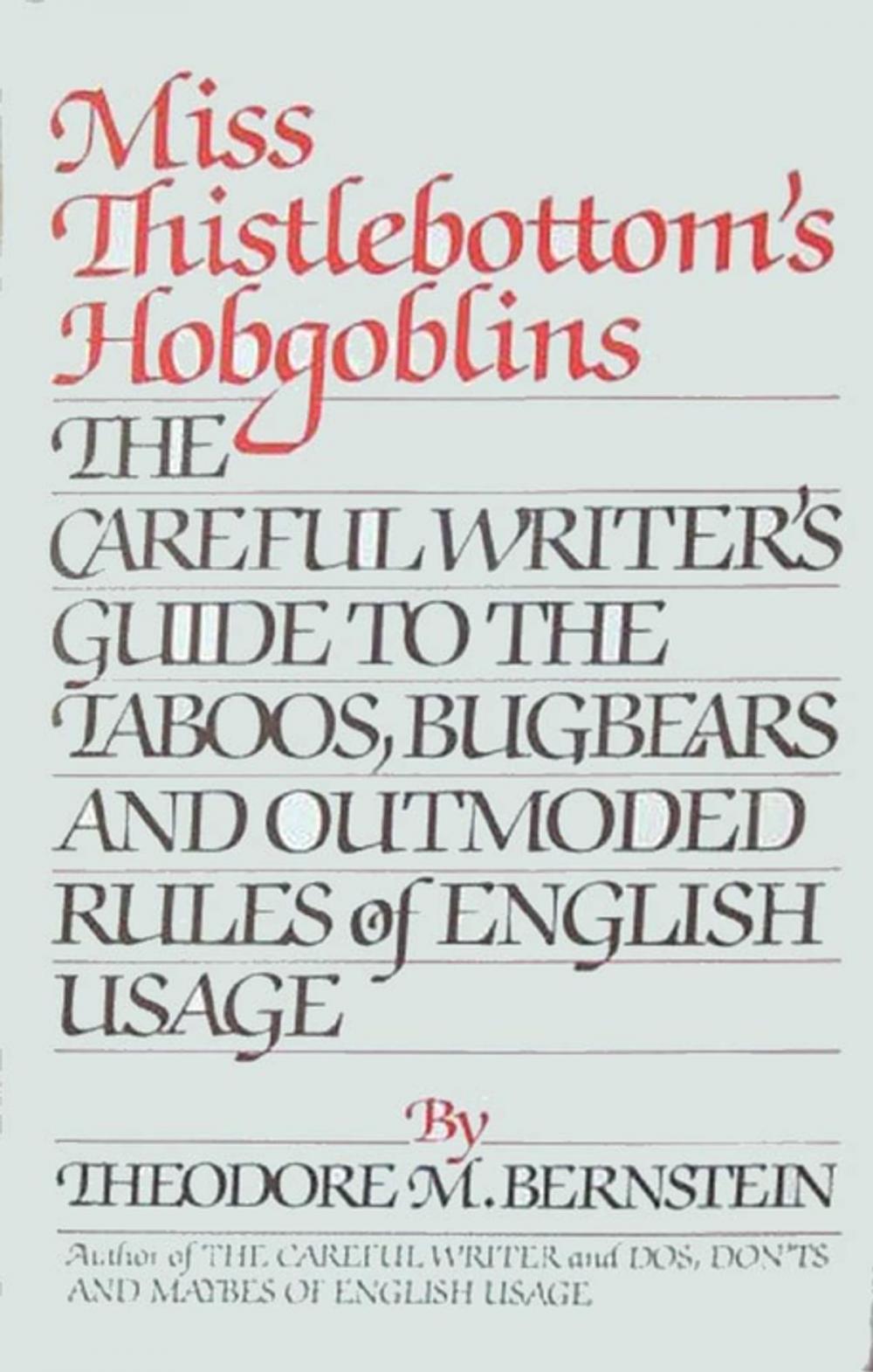 Big bigCover of Miss Thistlebottom's Hobgoblins