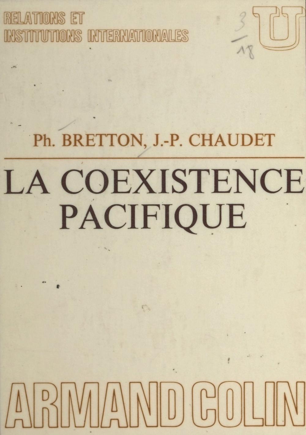 Big bigCover of La coexistence pacifique