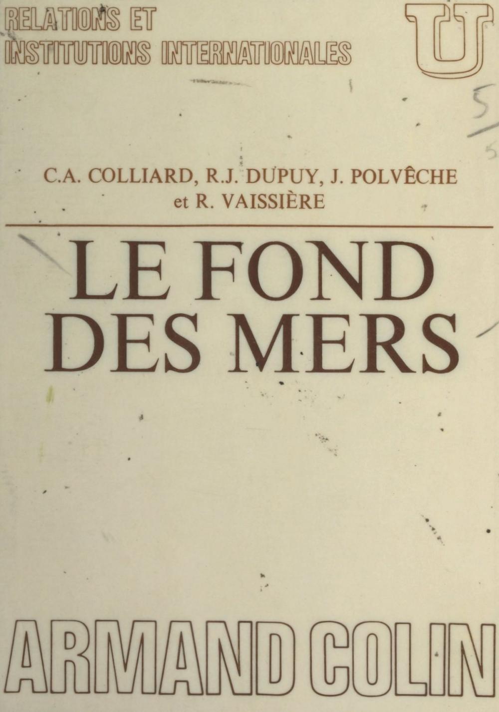 Big bigCover of Le fond des mers