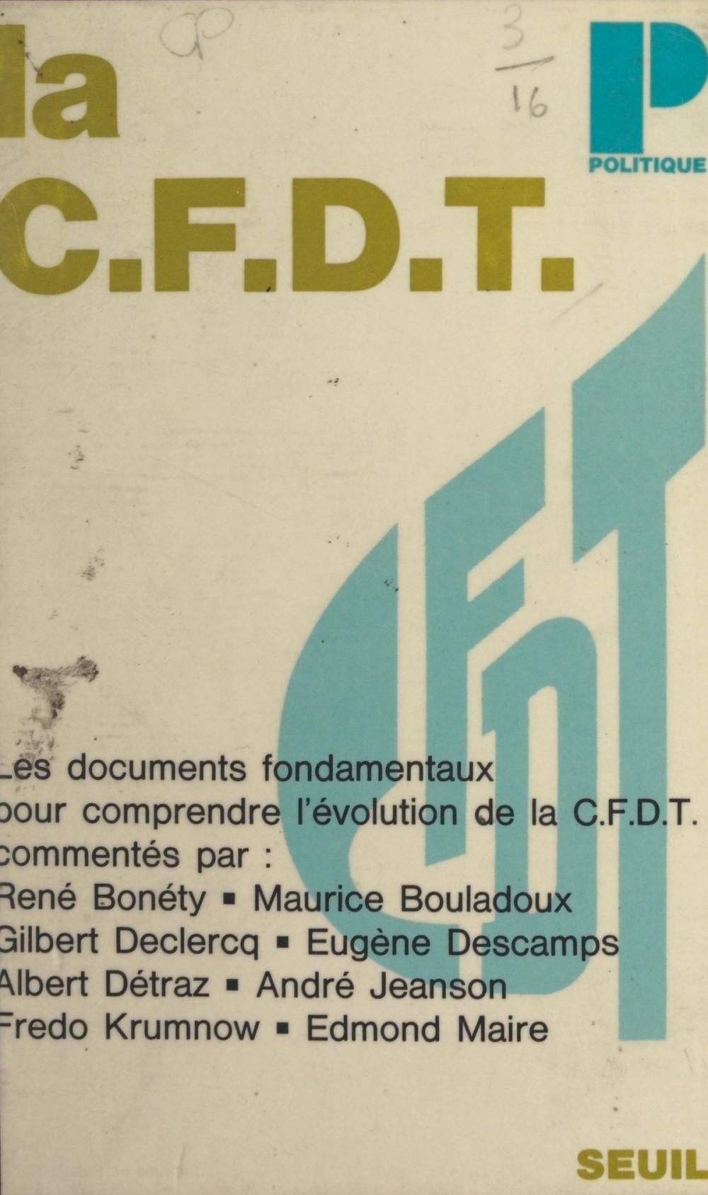 Big bigCover of La C.F.D.T.