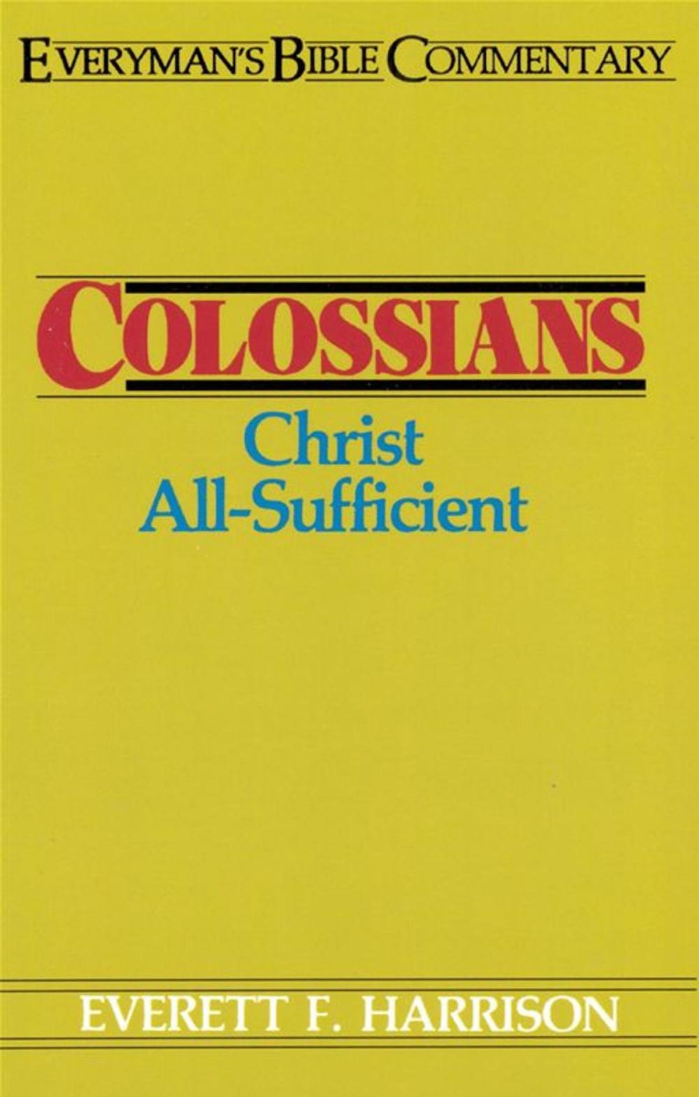 Big bigCover of Colossians- Everyman's Bible Commentary