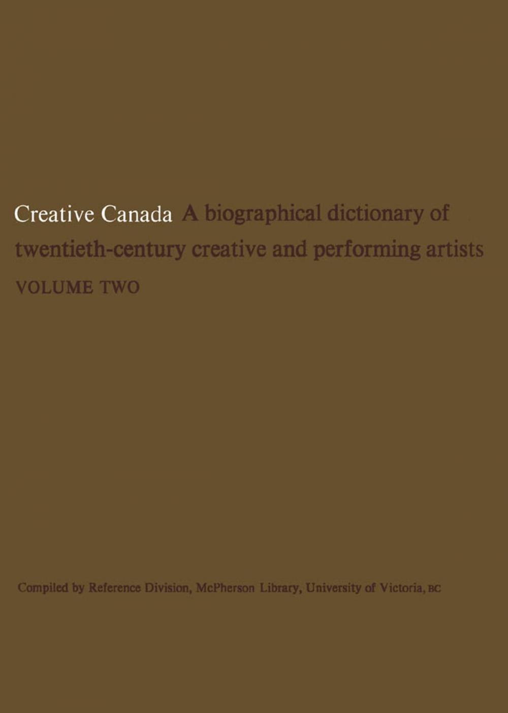 Big bigCover of Creative Canada