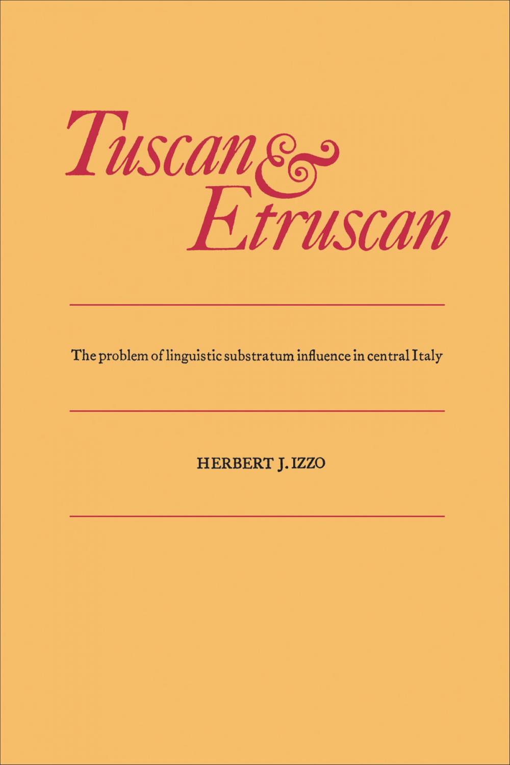 Big bigCover of Tuscan and Etruscan