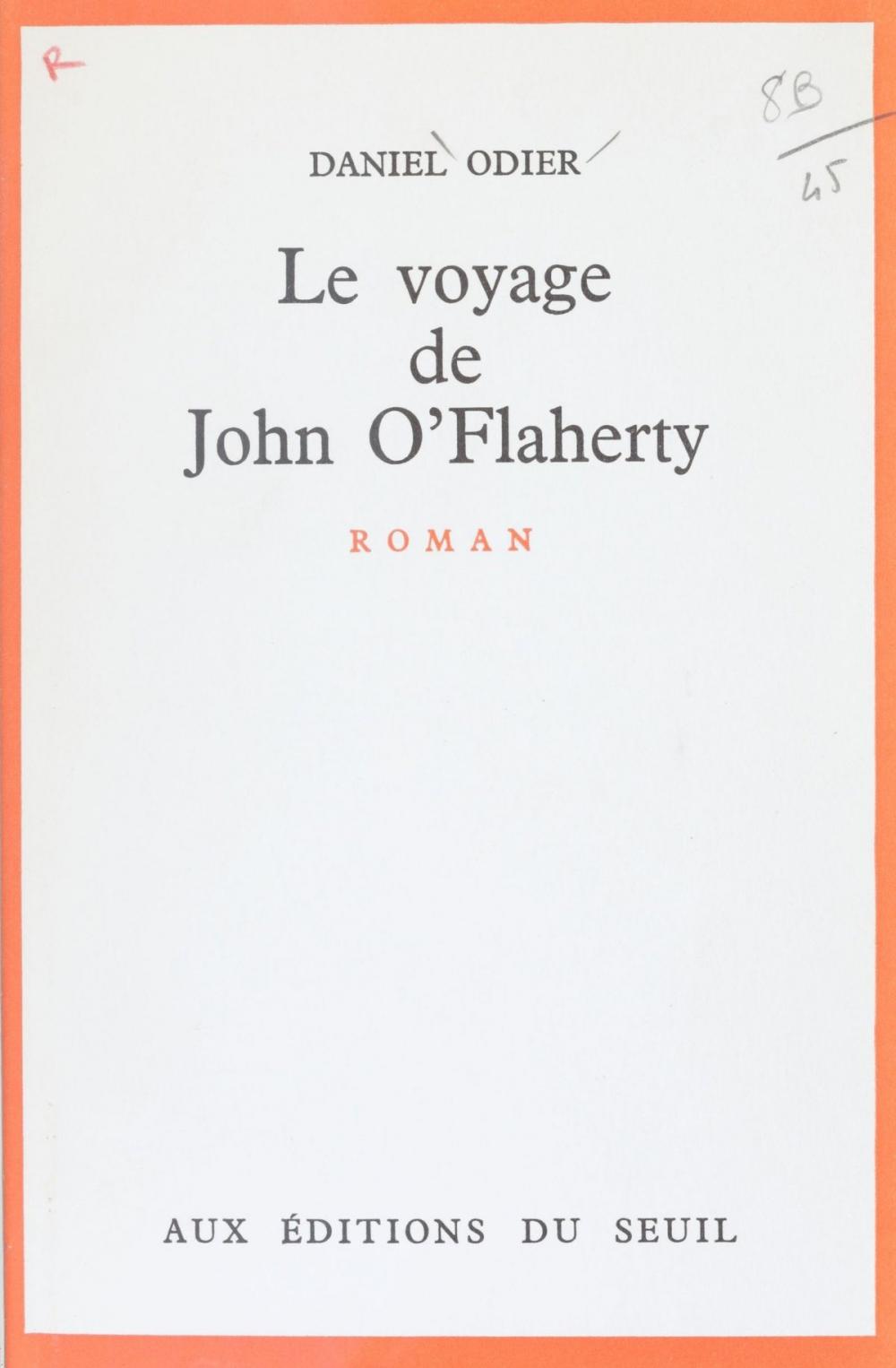 Big bigCover of Le voyage de John O'Flaherty