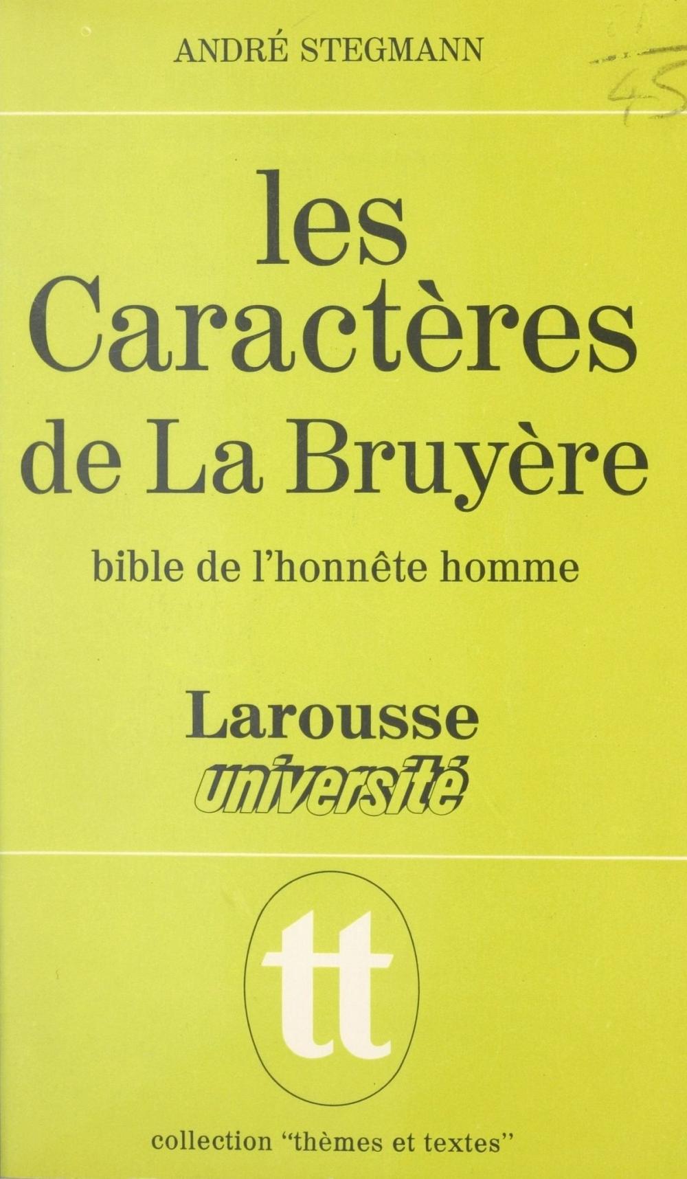 Big bigCover of Les Caractères de La Bruyère