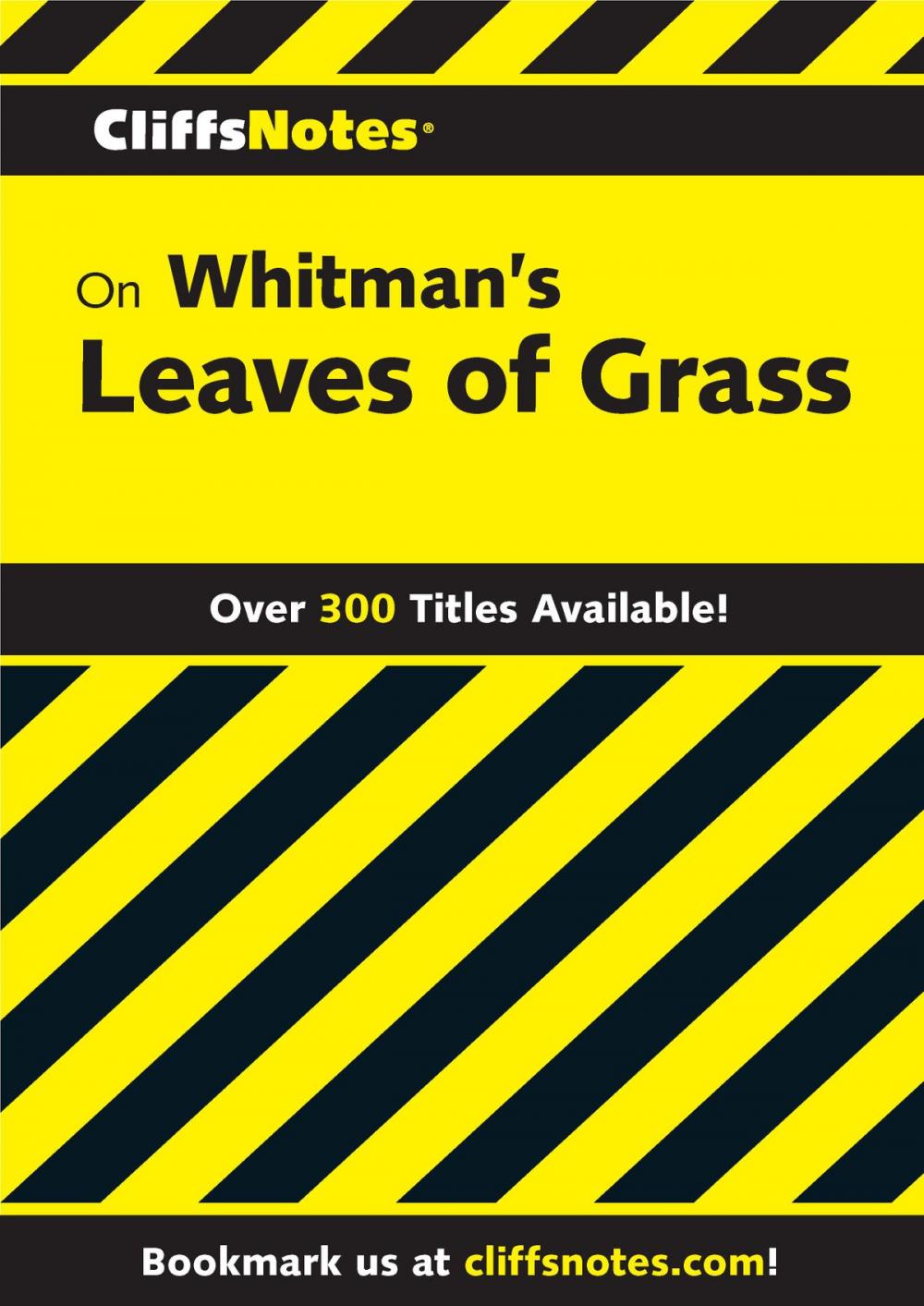 Big bigCover of CliffsNotes on Whitman's Leaves of Grass