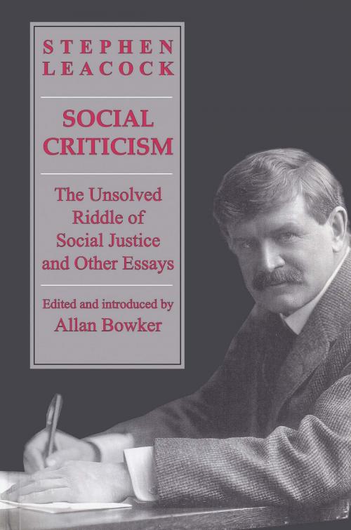 Cover of the book Social Criticism by Stephen Leacock, University of Toronto Press, Scholarly Publishing Division