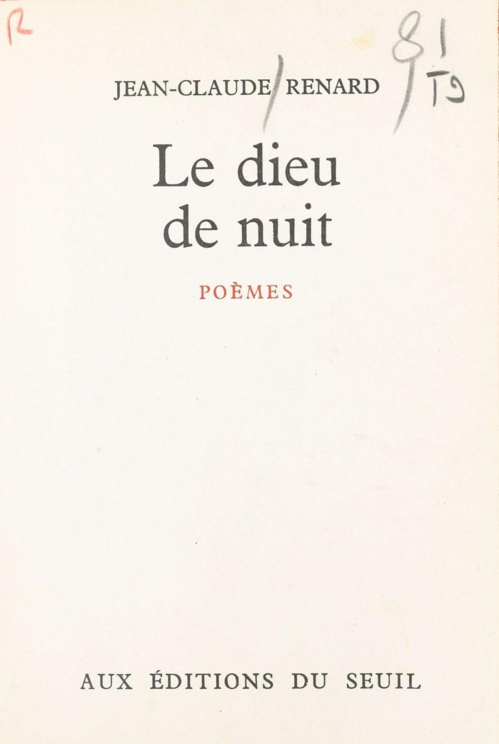 Big bigCover of Le dieu de nuit