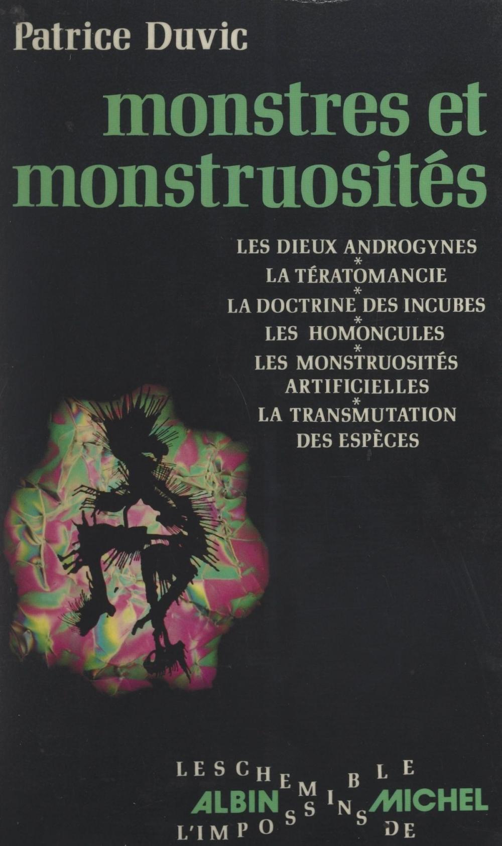 Big bigCover of Monstres et monstruosités