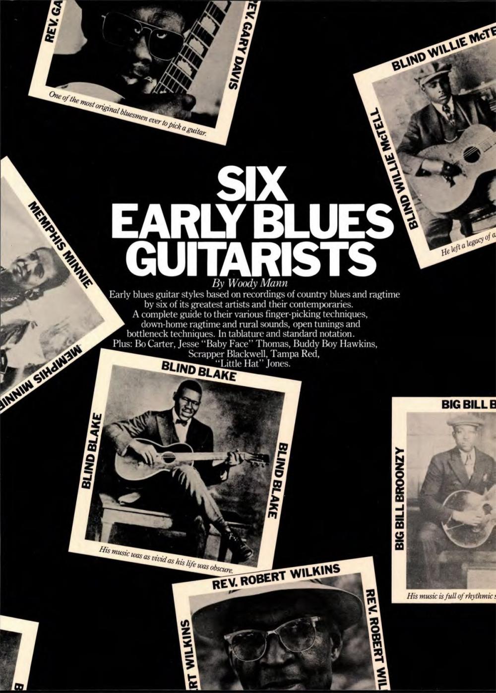 Big bigCover of Six Early Blues Roots Guitarists