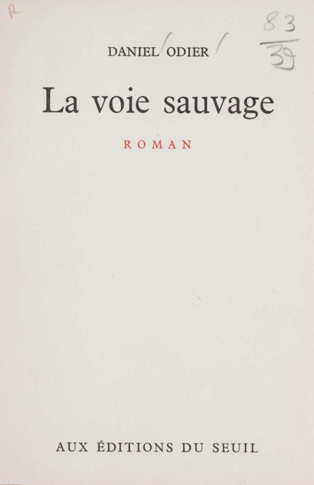 Big bigCover of La voie sauvage