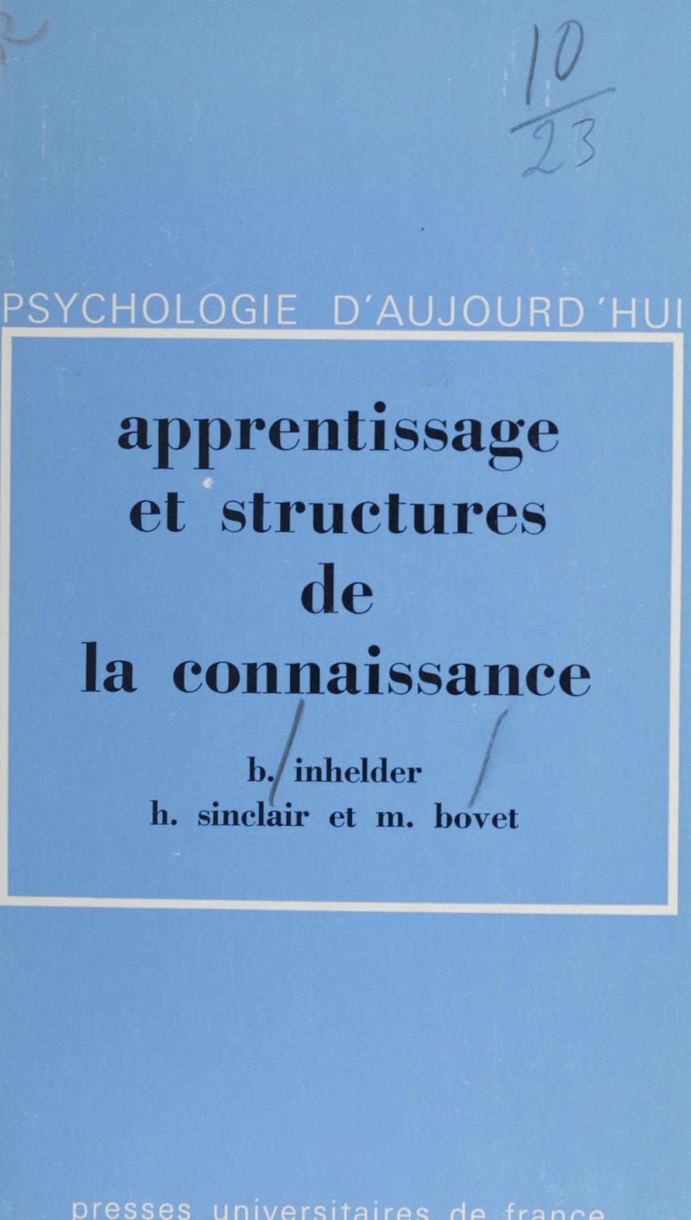 Big bigCover of Apprentissage et structures de la connaissance