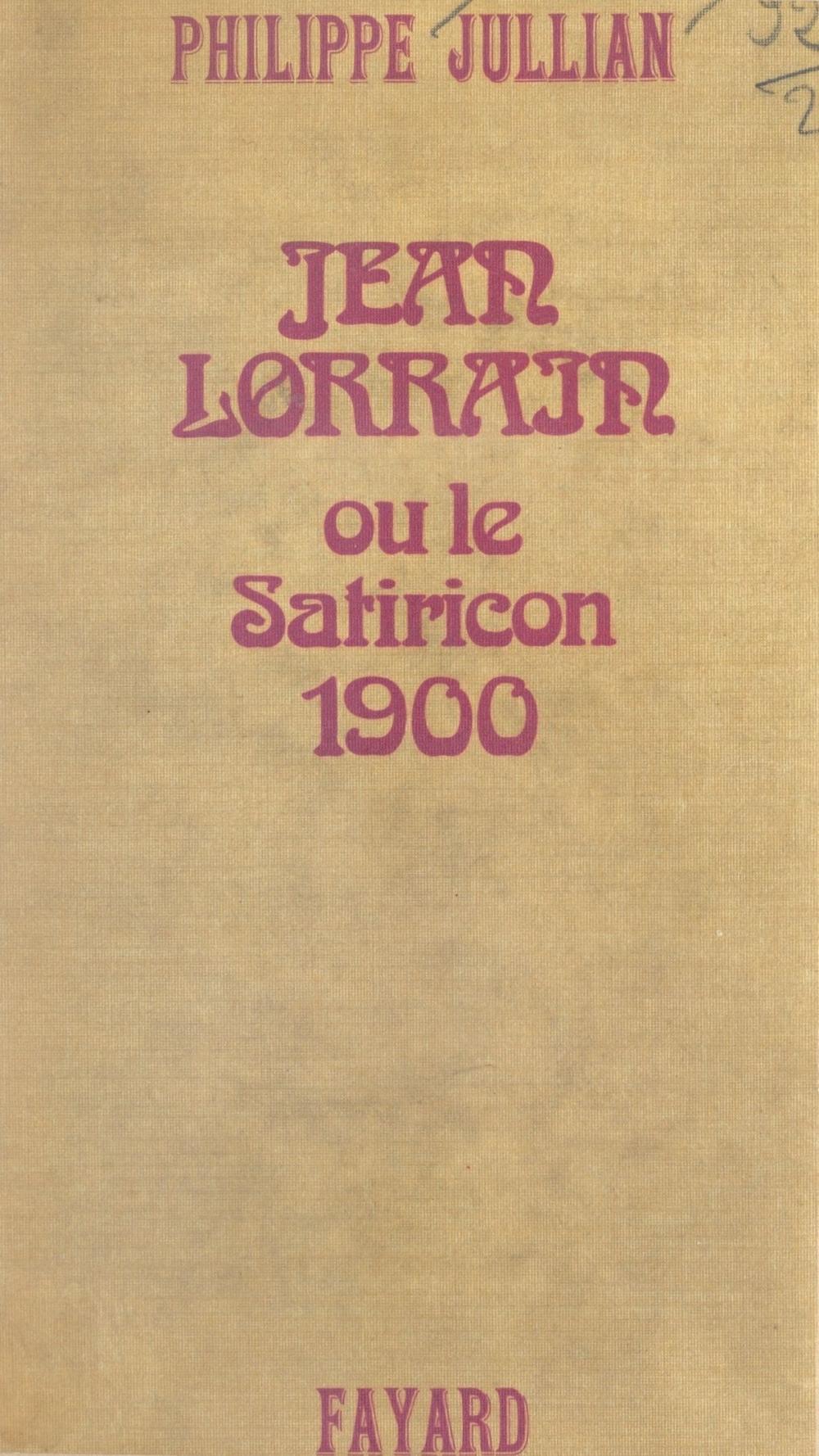 Big bigCover of Jean Lorrain