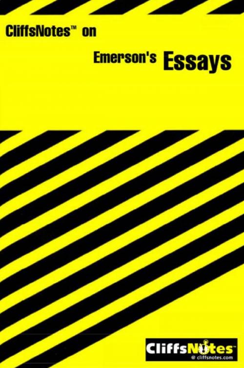 Cover of the book CliffsNotes on Emerson's Essays by Gregory Tubach, H. Rose, HMH Books