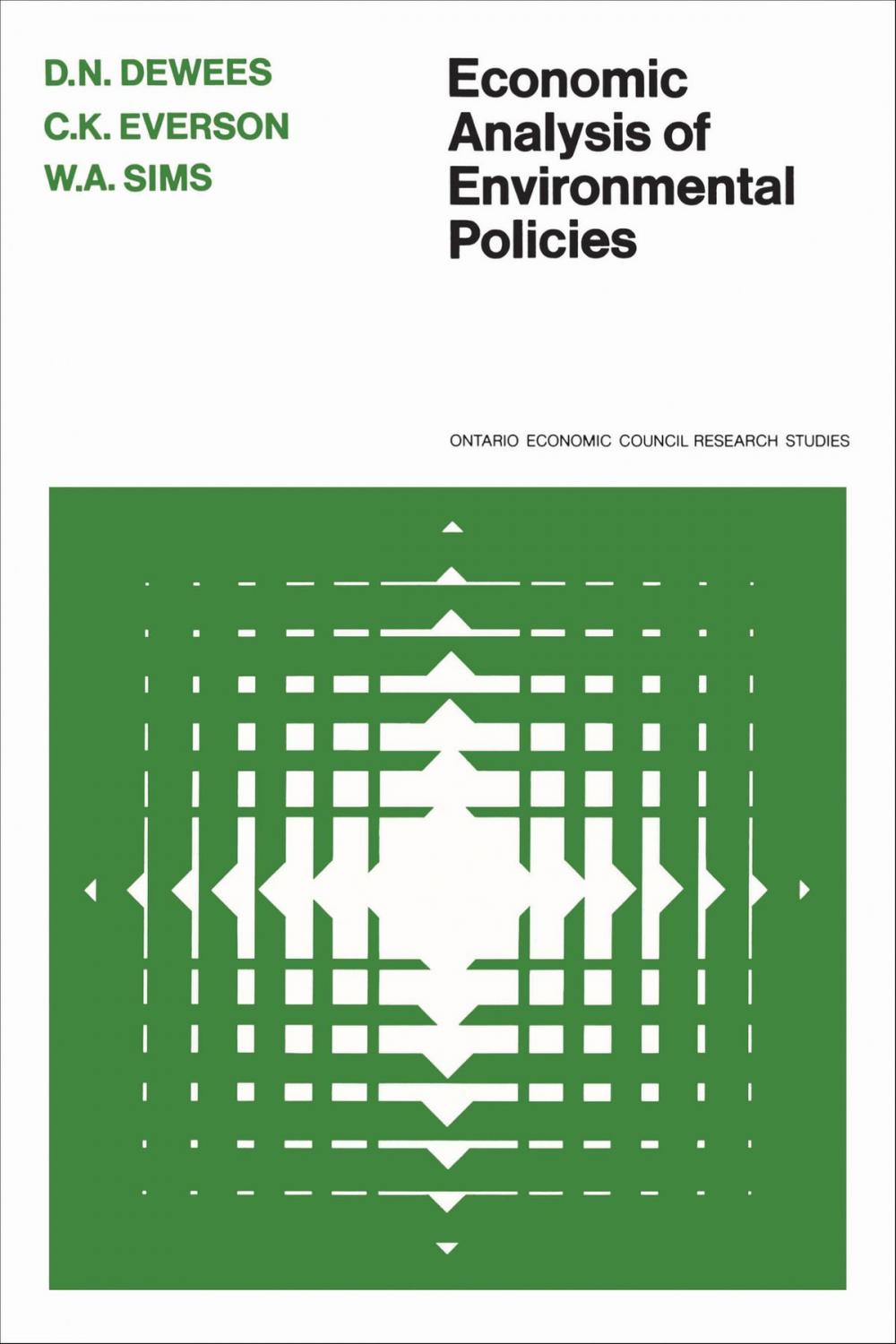 Big bigCover of Economic Analysis of Environmental Policies