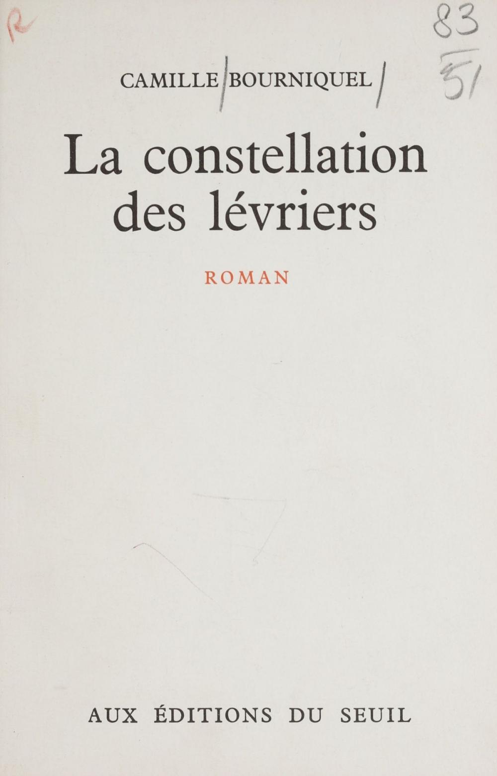 Big bigCover of La constellation des lévriers