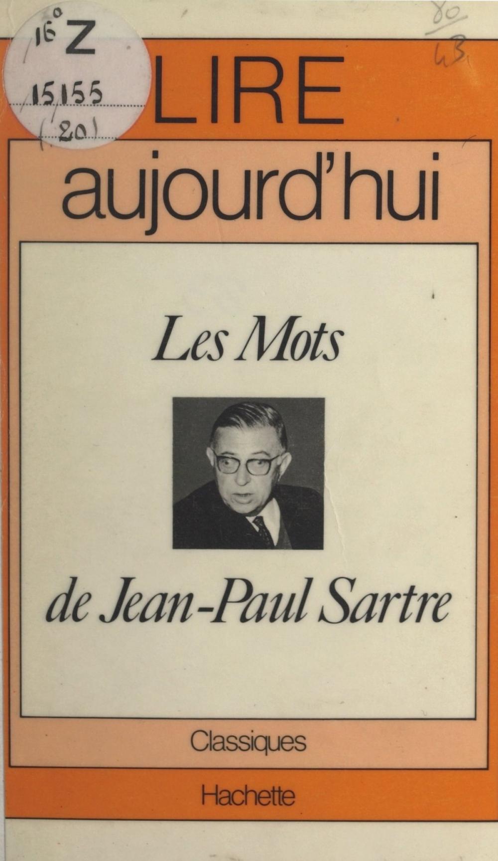 Big bigCover of Les mots, de Jean-Paul Sartre