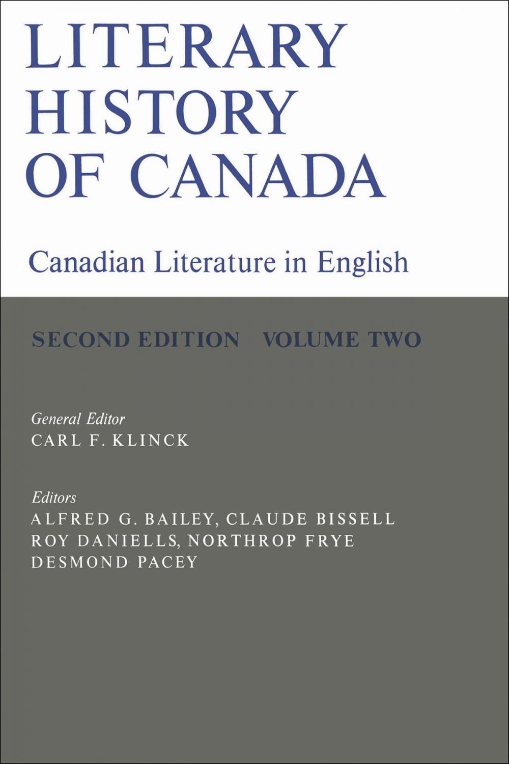 Big bigCover of Literary History of Canada