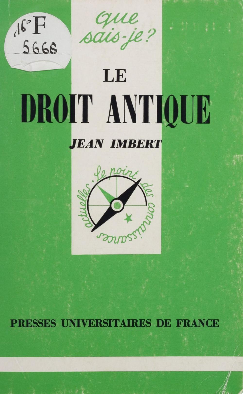 Big bigCover of Le Droit antique