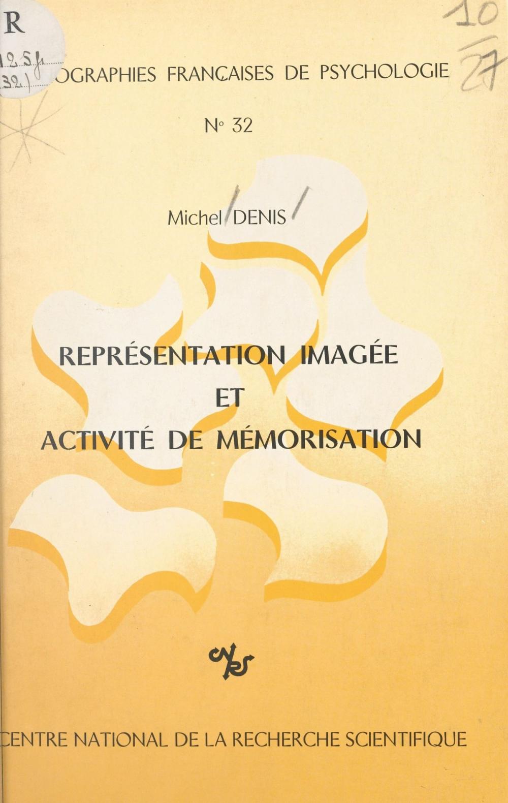 Big bigCover of Représentation imagée et activité de mémorisation