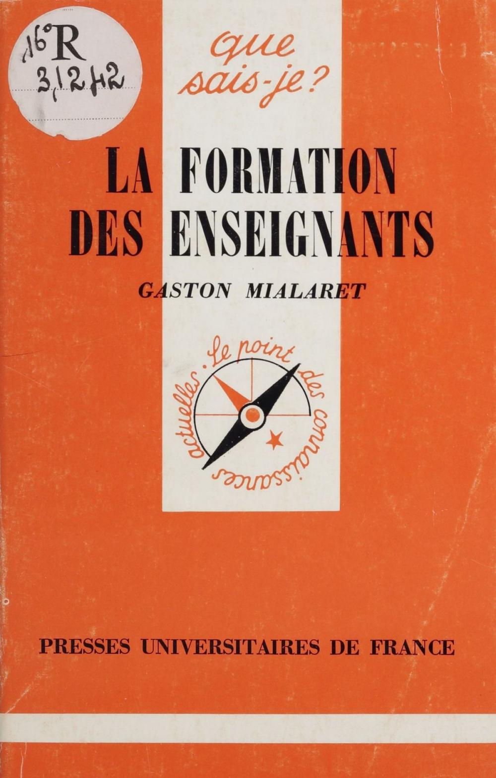 Big bigCover of La formation des enseignants