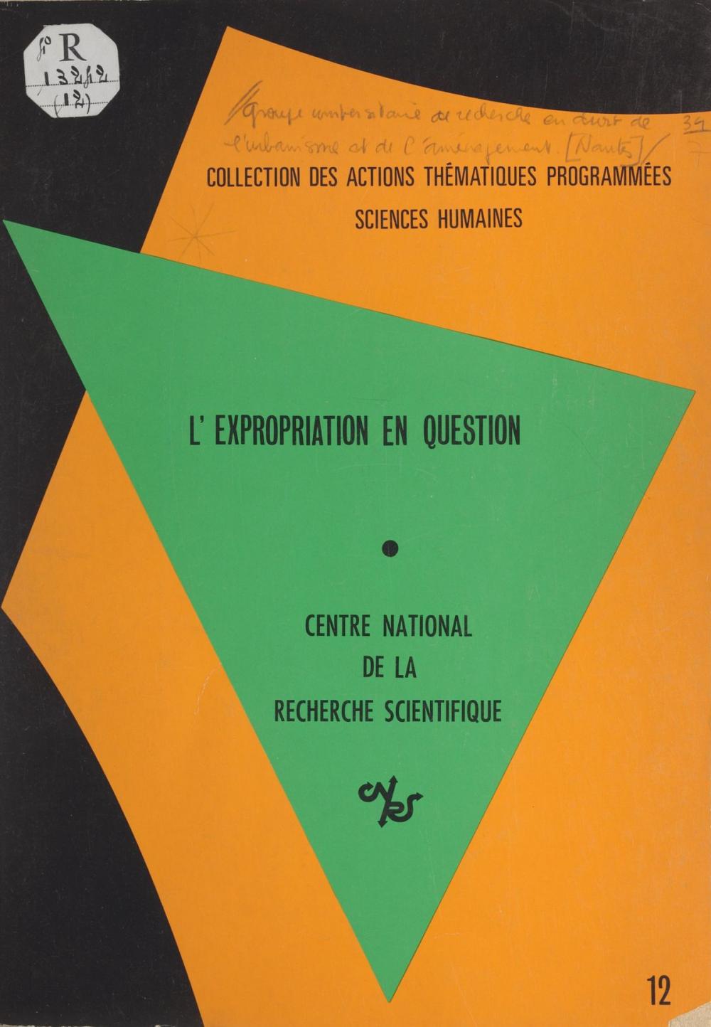 Big bigCover of L'expropriation en question