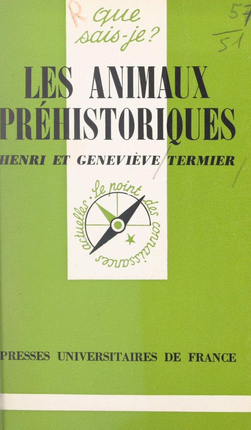 Big bigCover of Les animaux préhistoriques